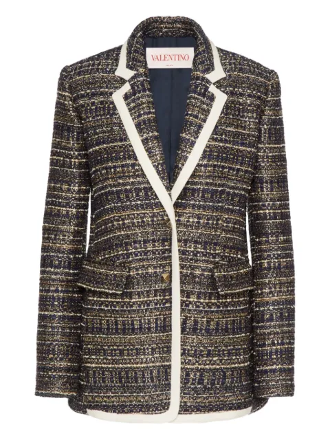 Valentino Garavani Tweed Party single-breasted blazer