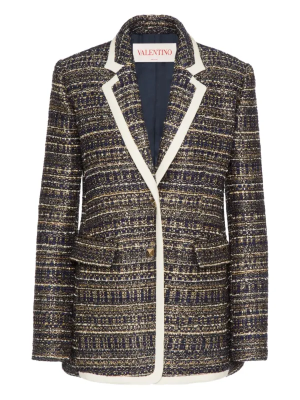 Valentino Garavani ロックスタッズ ツイード シングルジャケット
