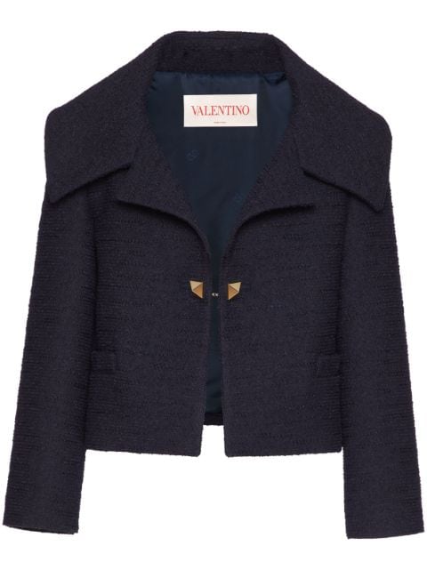 Valentino Garavani Crisp cropped tweed jacket