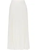 Valentino Garavani pleated midi skirt - White