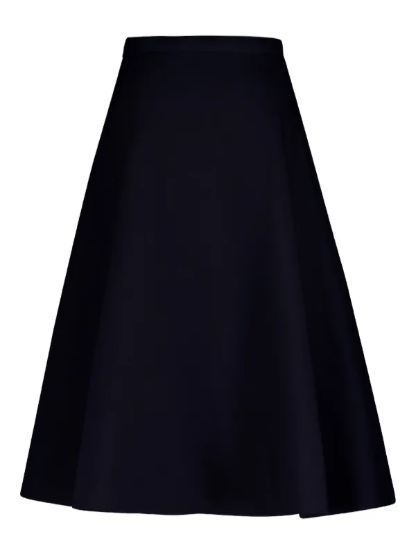 スカート 'Solid Crepe Couture' Valentino skirt Black Crepe Couture Midi Skirt for Woman in Black | Valentino US