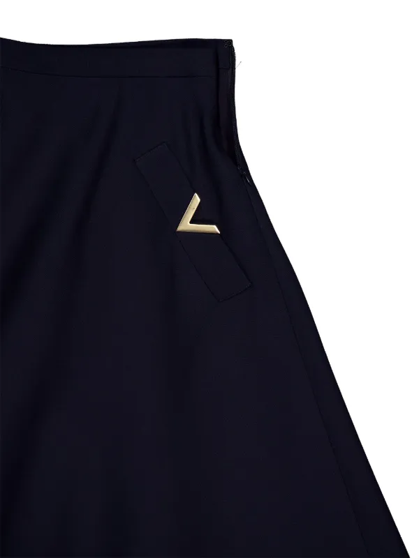 スカート Valentino Garavani Skirt Solid Crepe Cou VALENTINO GARAVANI - Skirt in Crepe Couture | Leam Roma