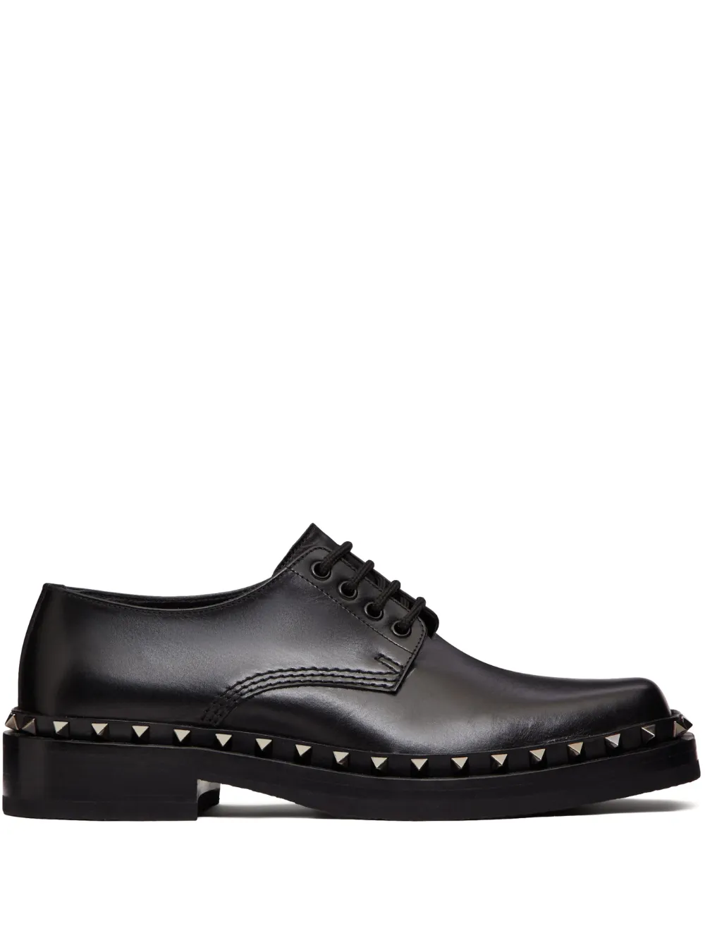 M Way Rockstud leather Derby shoes