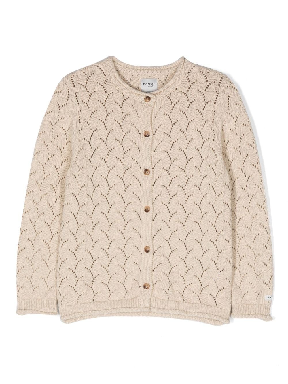 DONSJE POINTELLE KNIT CARDIGAN