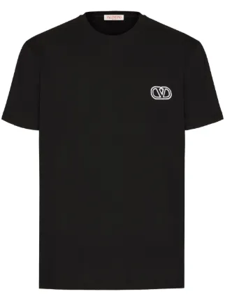 Valentino Garavani Vロゴ シグネチャー Tシャツ | ブラック