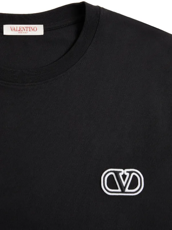 Valentino Garavani VLogo Signature Cotton T-shirt | Black