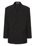 Valentino Garavani double-breasted wool blazer - Black