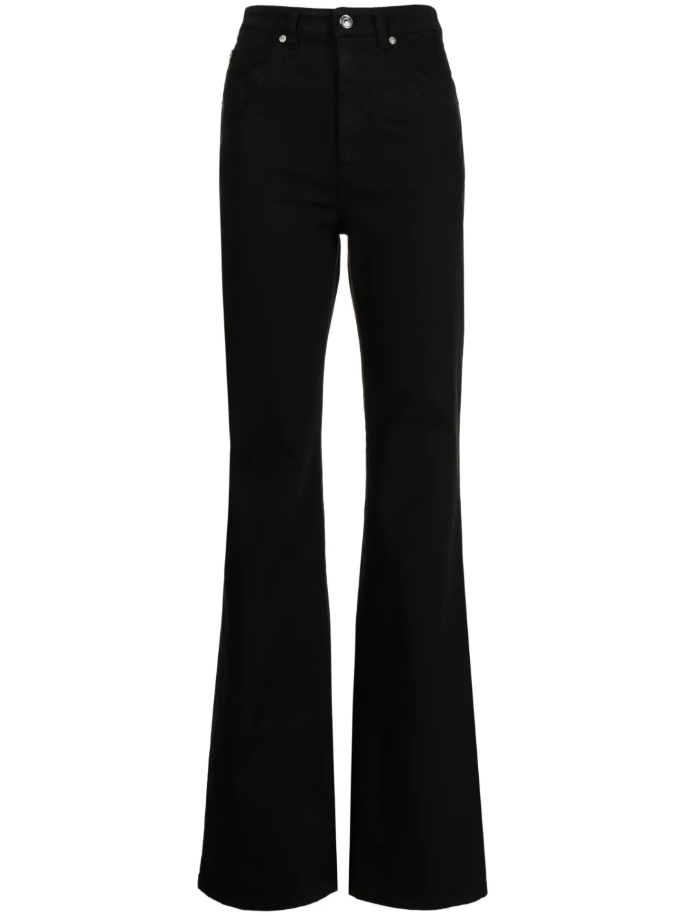N°21 Button Flared Leg Jeans In Black