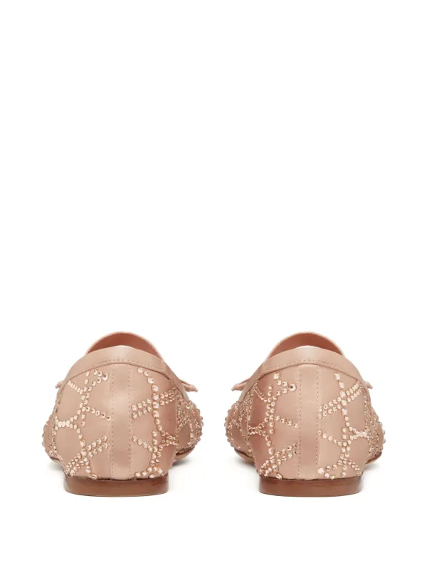 Valentino Garavani Toile Iconographe Embellished Ballerina