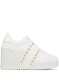 Valentino Garavani Open Disco 85mm wedge sneakers - White