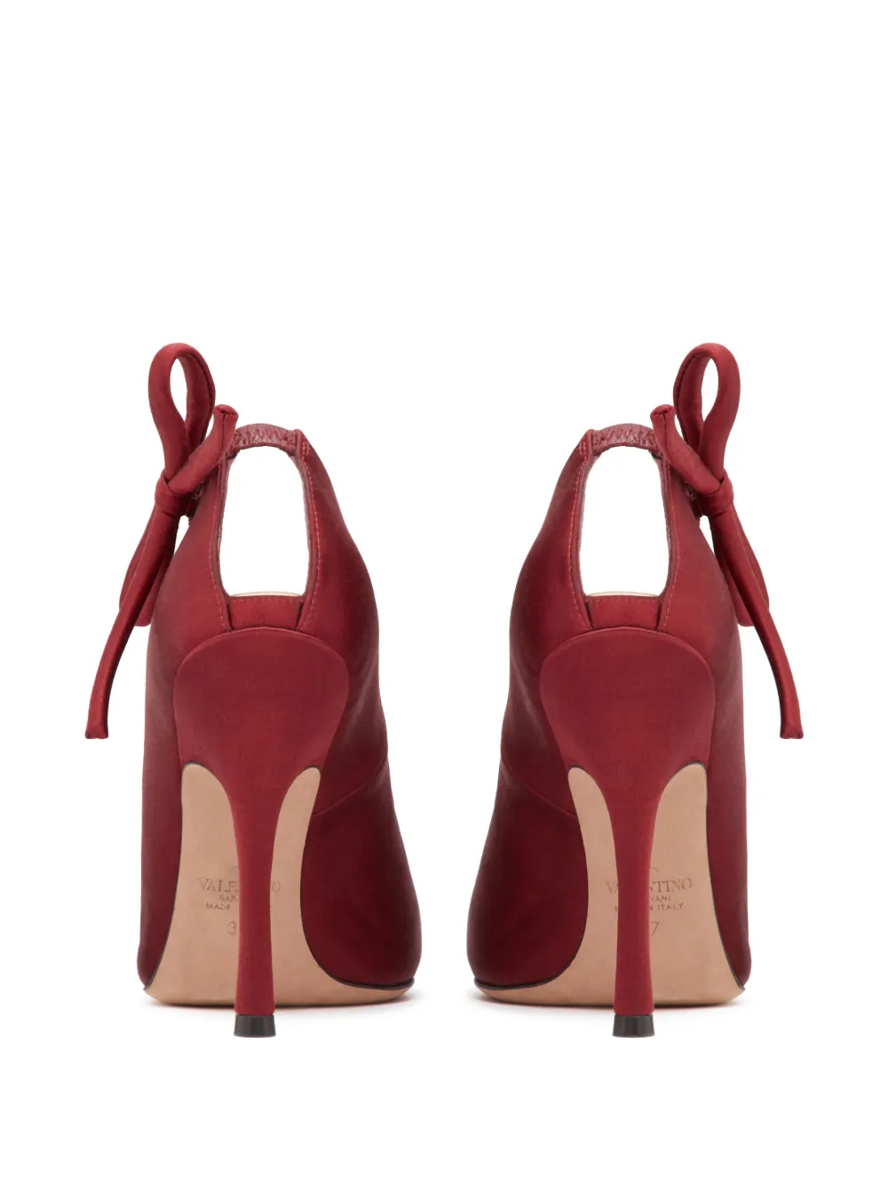 Valentino Garavani Nite-Out 110mm satin pumps Red