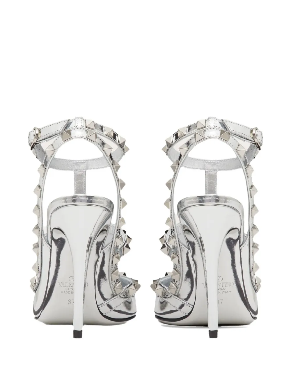 VALENTINOの靴♪*ROCKSTUD ANKLE* 65ｍｍ 【LIMITED EDITION】 Rockstud Caged Pump 65mm for Woman in Poudre | Valentino US