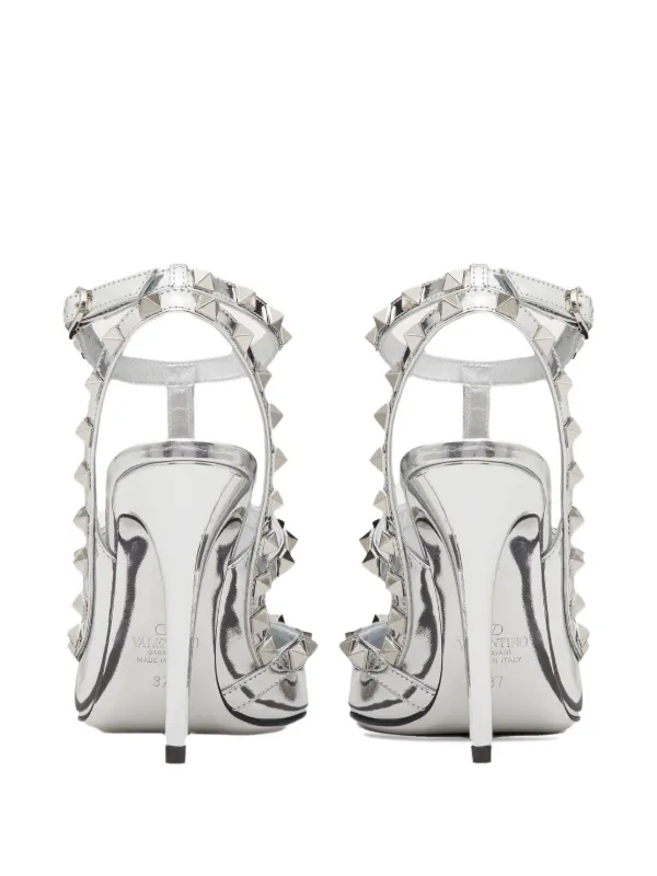 VALENTINO の靴♪ ★ ROCKSTUD NET SANDAL★ 100mm 多色 Valentino Garavani Rockstud 100mm ankle-strap Sandals