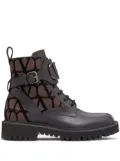 Valentino Garavani 35mm VLogo Signature combat boots - Black
