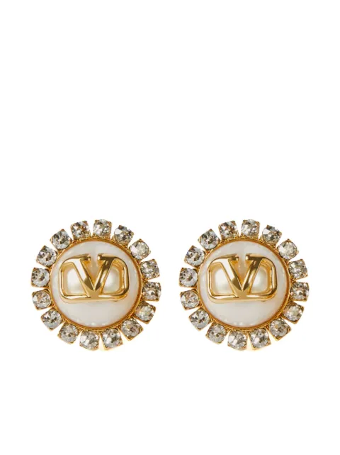 Valentino Garavani VLogo Signature crystal stud earrings