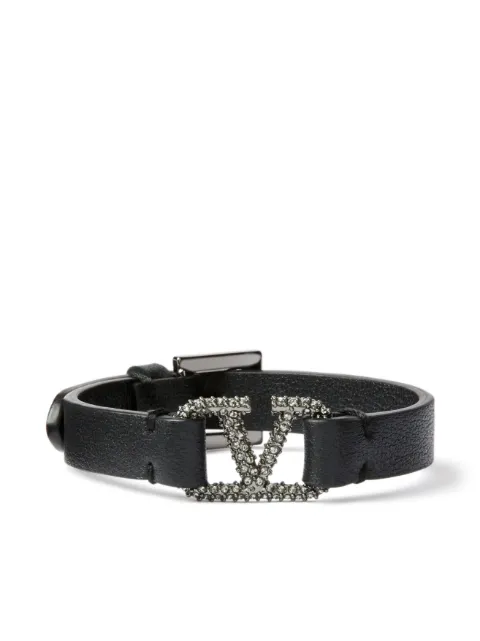 Valentino Garavani VLogo Signature leather bracelet