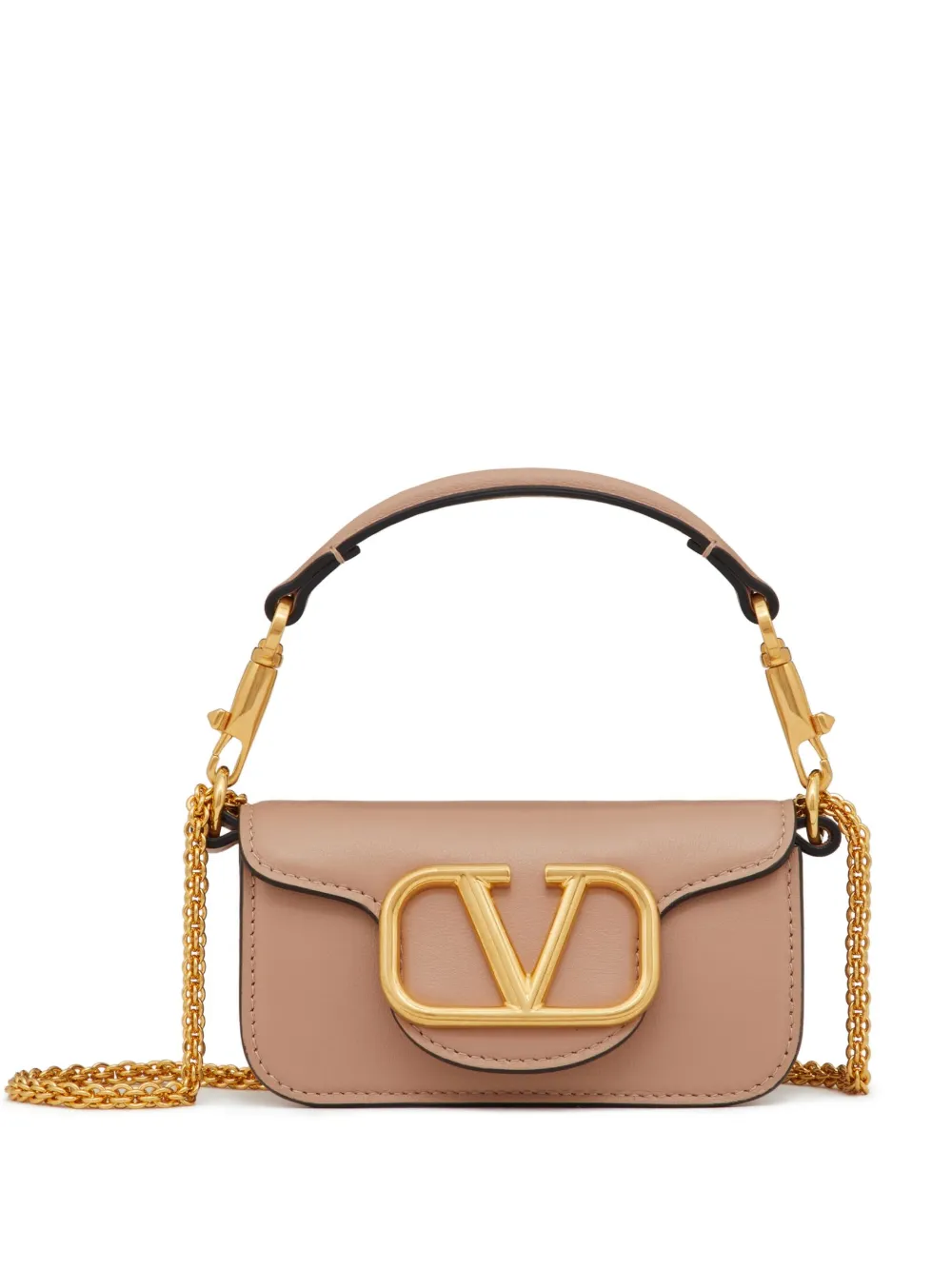 Image 1 of Valentino Garavani micro Locò leather shoulder bag