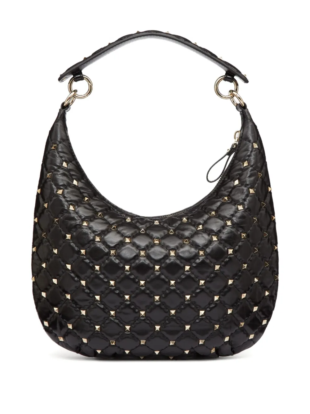Valentino Garavani Rockstud Spike kleine schoudertas - Zwart