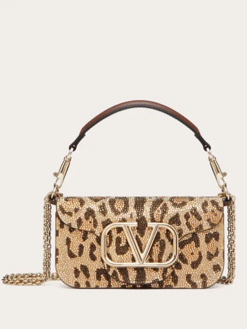 Valentino Garavani small Locò rhinestone-embellished shoulder bag WOMEN