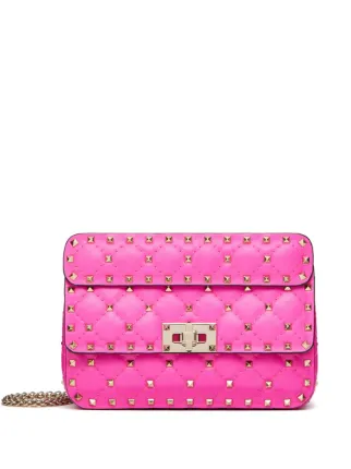 ショルダーバッグ・ポシェット Valentino Garavani Rockstud Spike Small Crossbody Bag Rockstud Spike Small leather crossbody bag in black