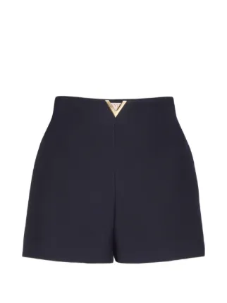 パンツ VALENTINO GARAVANI LOGO SWEAT SHORTS Valentino Garavani V-detail Shorts | Blue | FARFETCH