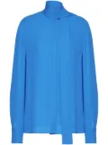 Valentino Garavani georgette silk blouse - Blue