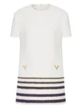 Valentino Garavani Mariniere tweed minidress - Neutrals