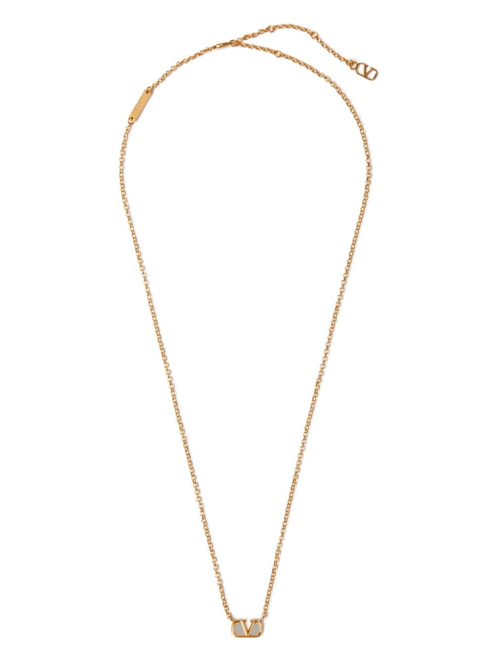 Valentino Garavani Vlogo Signature Chain Necklace In Gold