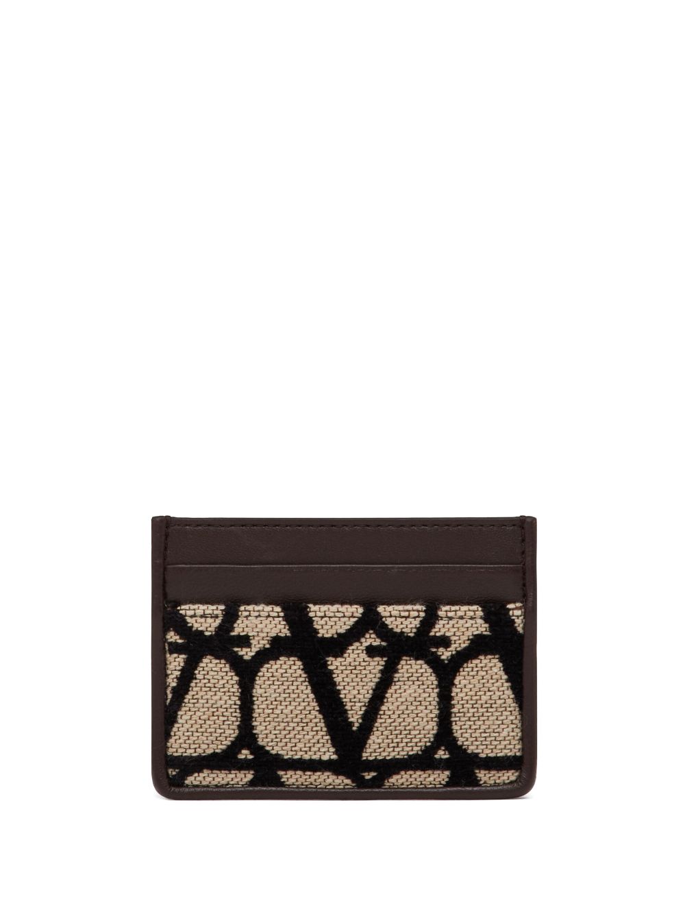 Shop Valentino Toile Iconographe Cardholder In Neutrals