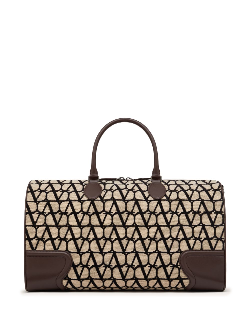 Shop Valentino Toile Iconographe Duffle Bag In Neutrals