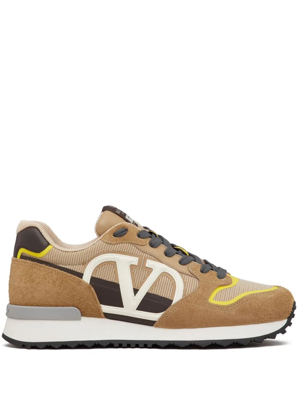 Valentino Vlogo Netrunner Sneakers In Brown