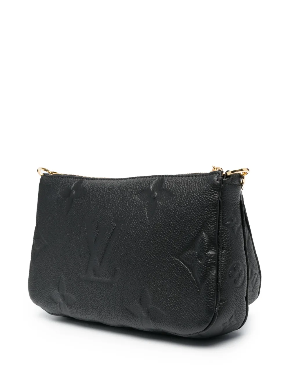 Pre-owned Louis Vuitton Empreinte Monogram Giant Multi-pochette Two-way Shoulder Bag In Black
