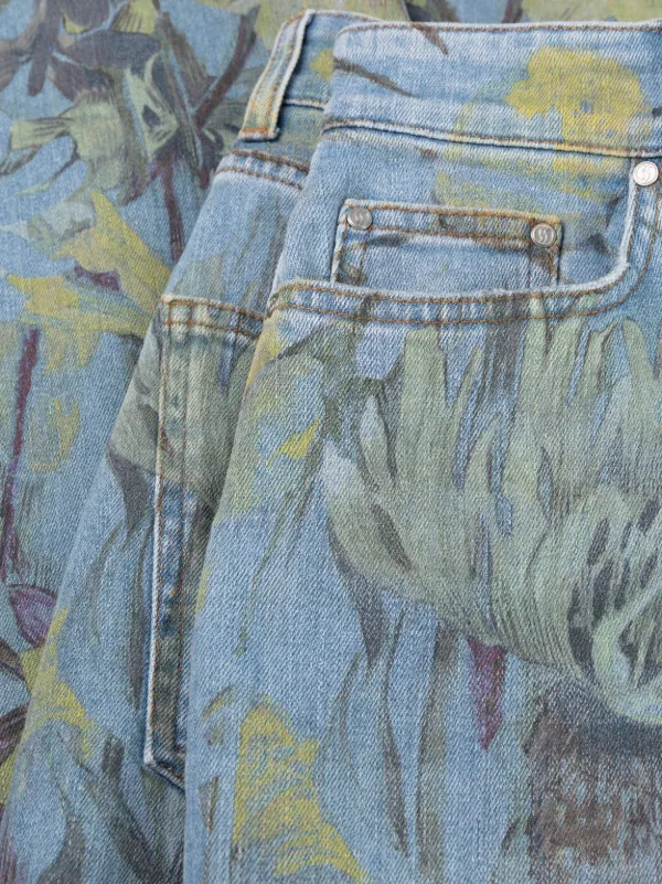 Stella McCartney Rewild Flora デニムパンツ | ブルー