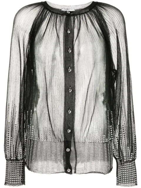 Rabanne beaded sheer cardigan  