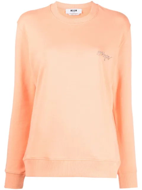 MSGM Sweatshirt mit Logo-Stickerei