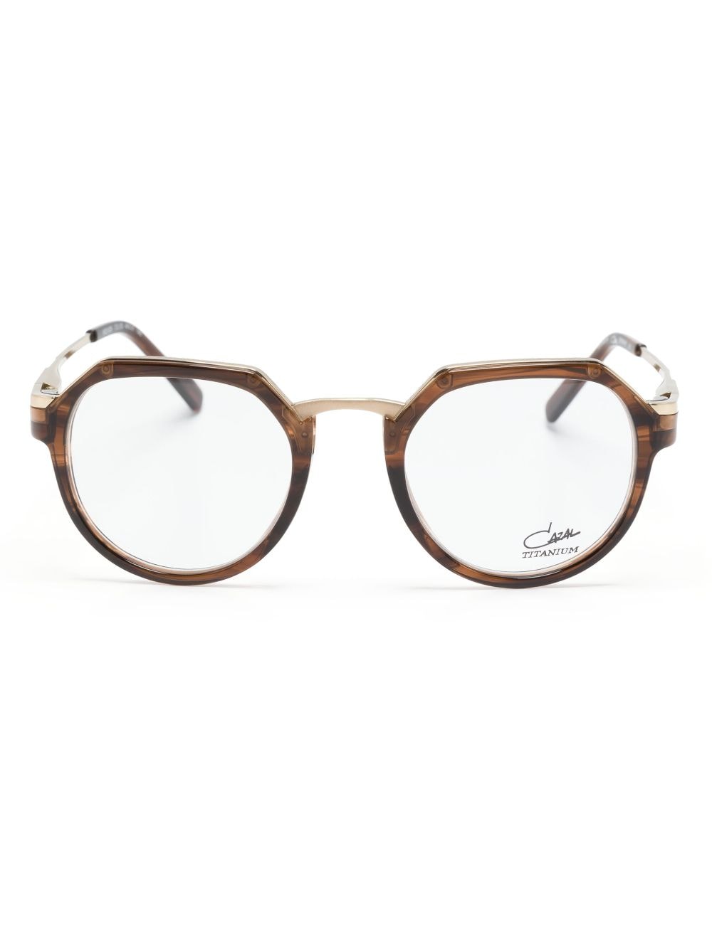 Cazal Tortoiseshell-effect Round-frame Glasses In Brown