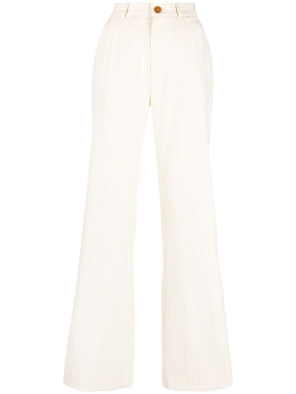 Shop Vivienne Westwood Straight-leg Tailored Trousers In Weiss