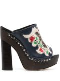 Sophia Webster Shelby platform mules - Blue