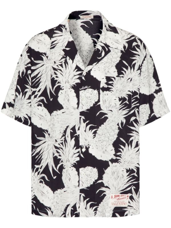 Valentino Garavani Pineapple-print Silk Shirt - Farfetch
