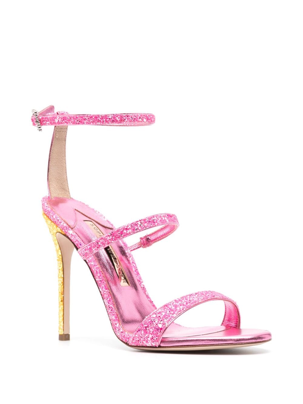 Sophia Webster Saandalen met glitter - Roze