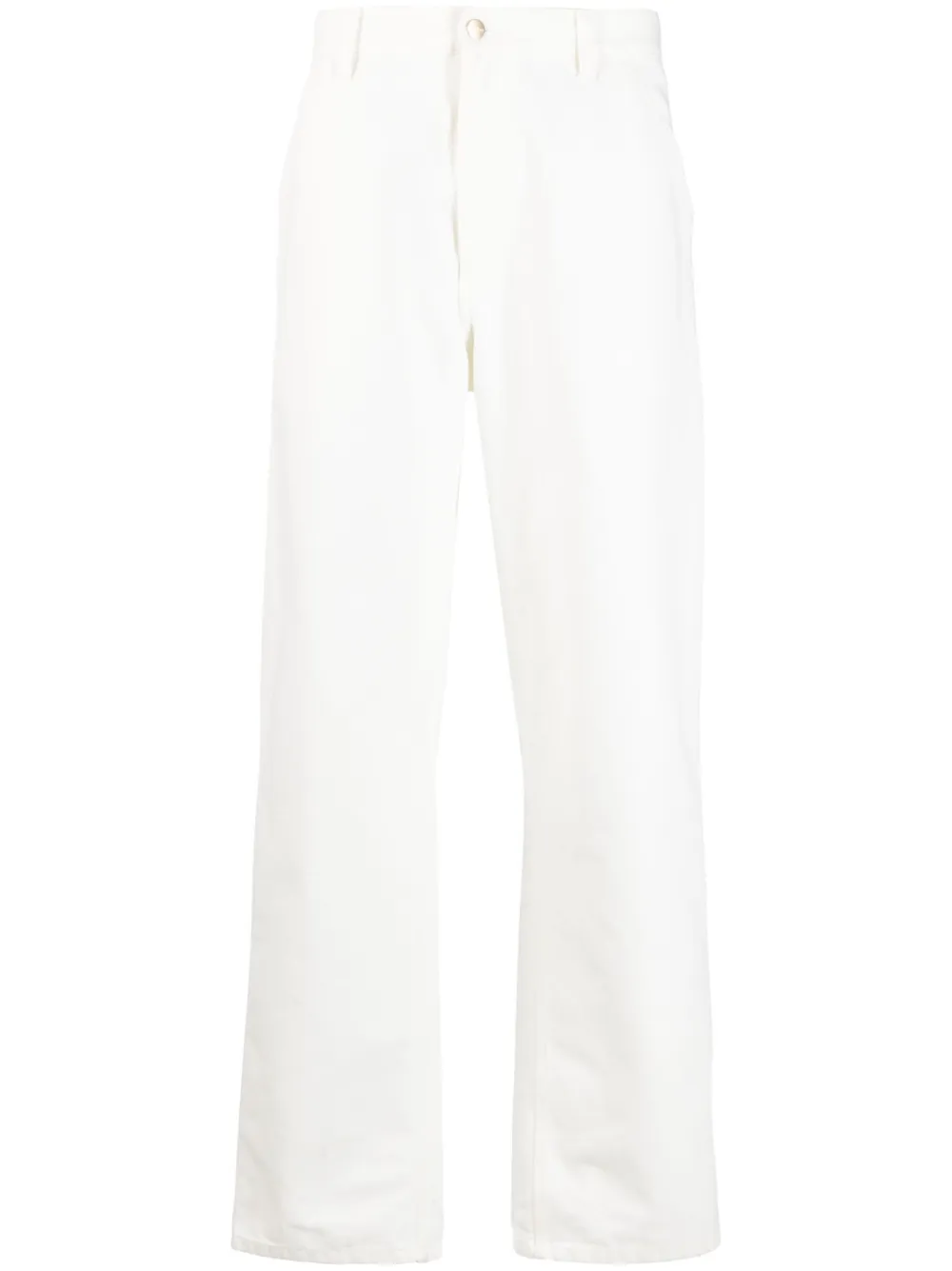 Carhartt Straight-leg Cotton Trousers In White