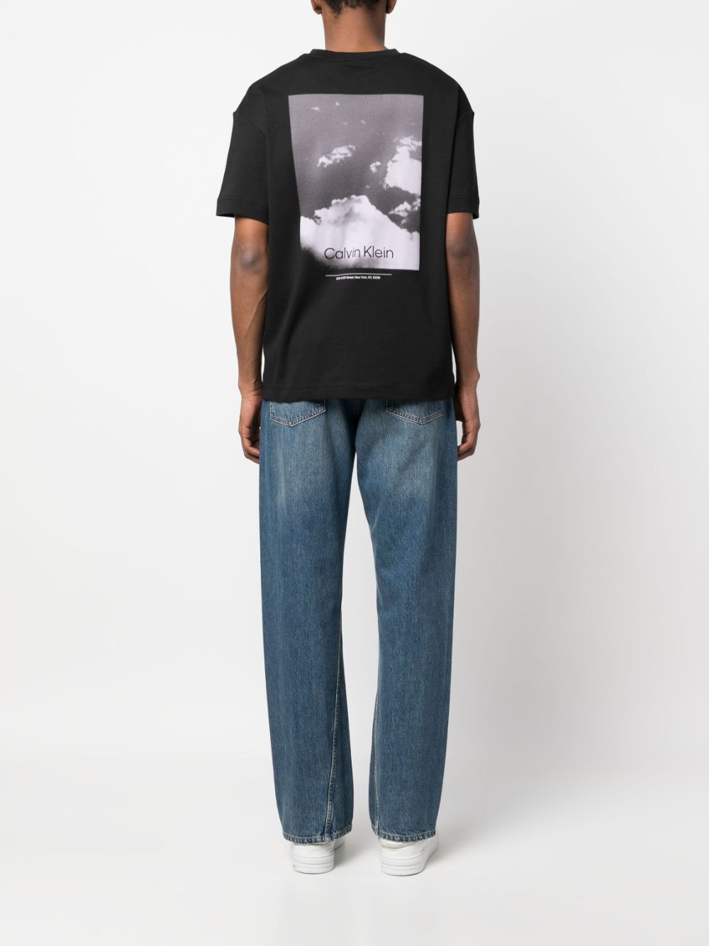 Calvin Klein T-shirt met print - Zwart