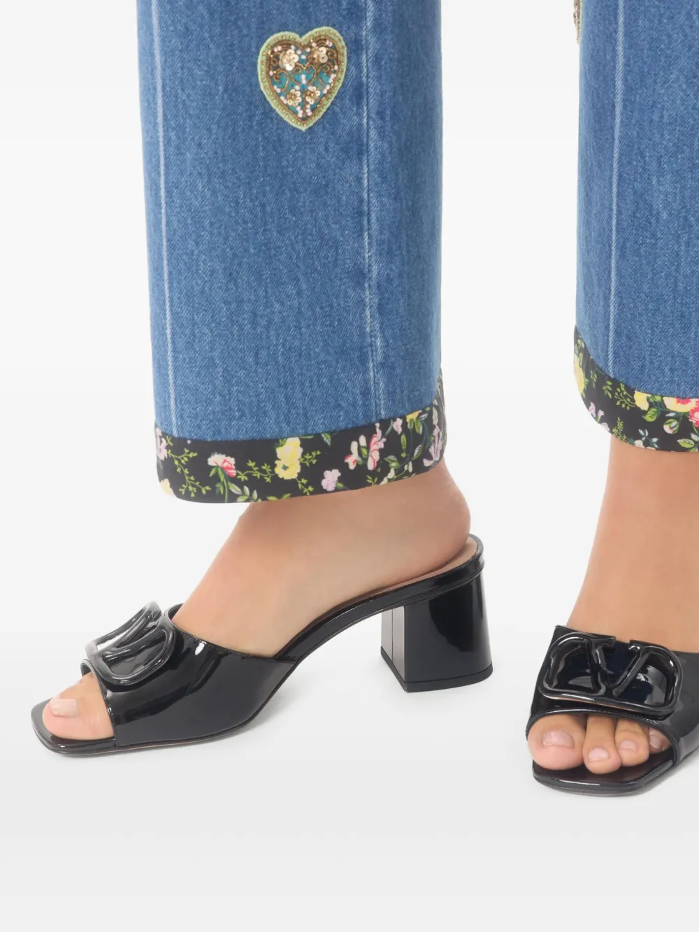 Valentino Garavani Vロゴ 60mm シグネチャーサンダル | ブラック