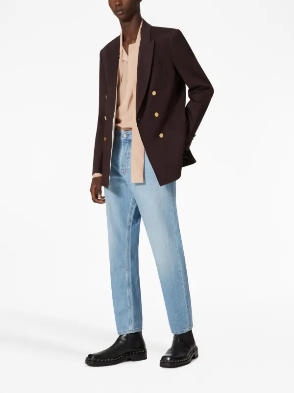 株DAICHI 　VALENTINO デニムパンツ　ストレート　Vロゴ Valentino Garavani Vロゴ シグネチャー ストレートジーンズ