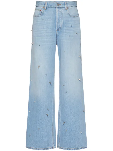 Valentino Garavani Punk Studs wide-leg jeans