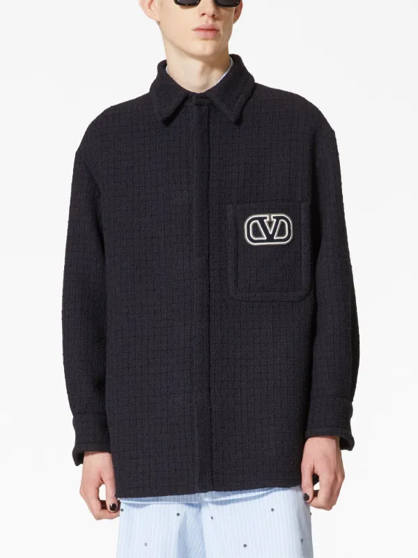 Valentino Garavani Vロゴ シグネチャー シャツジャケット Valentino Garavani Vロゴ シグネチャー シャツジャケット