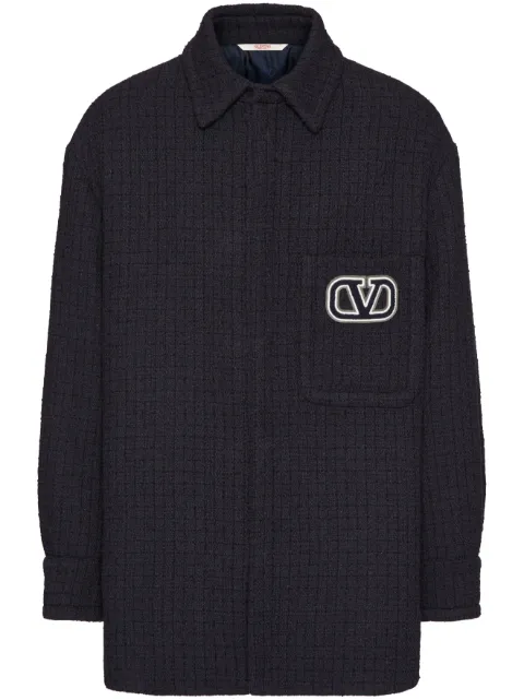 Valentino Garavani VLogo Signature tweed shirt jacket