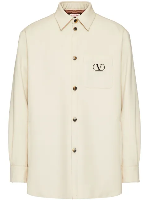 Valentino Garavani VLogo Signature embroidered shirt jacket