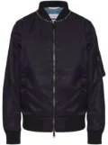 Valentino Garavani Untitled stud-embellished bomber jacket - Blue