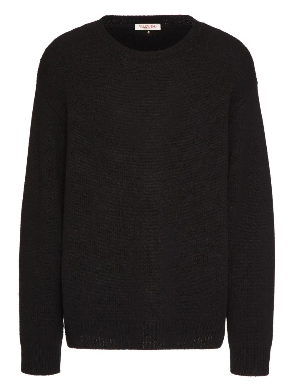 Valentino Garavani カシミア スタッズ プルオーバー - ブラック Valentino Garavani カシミア スタッズ プルオーバー - ブラック